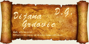 Dijana Grdović vizit kartica